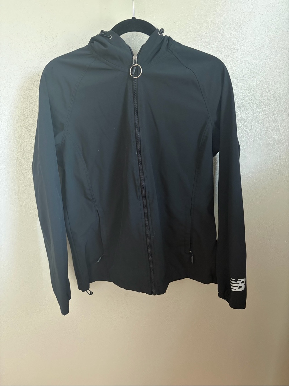 New Balance Black Hooded Zip Jacket